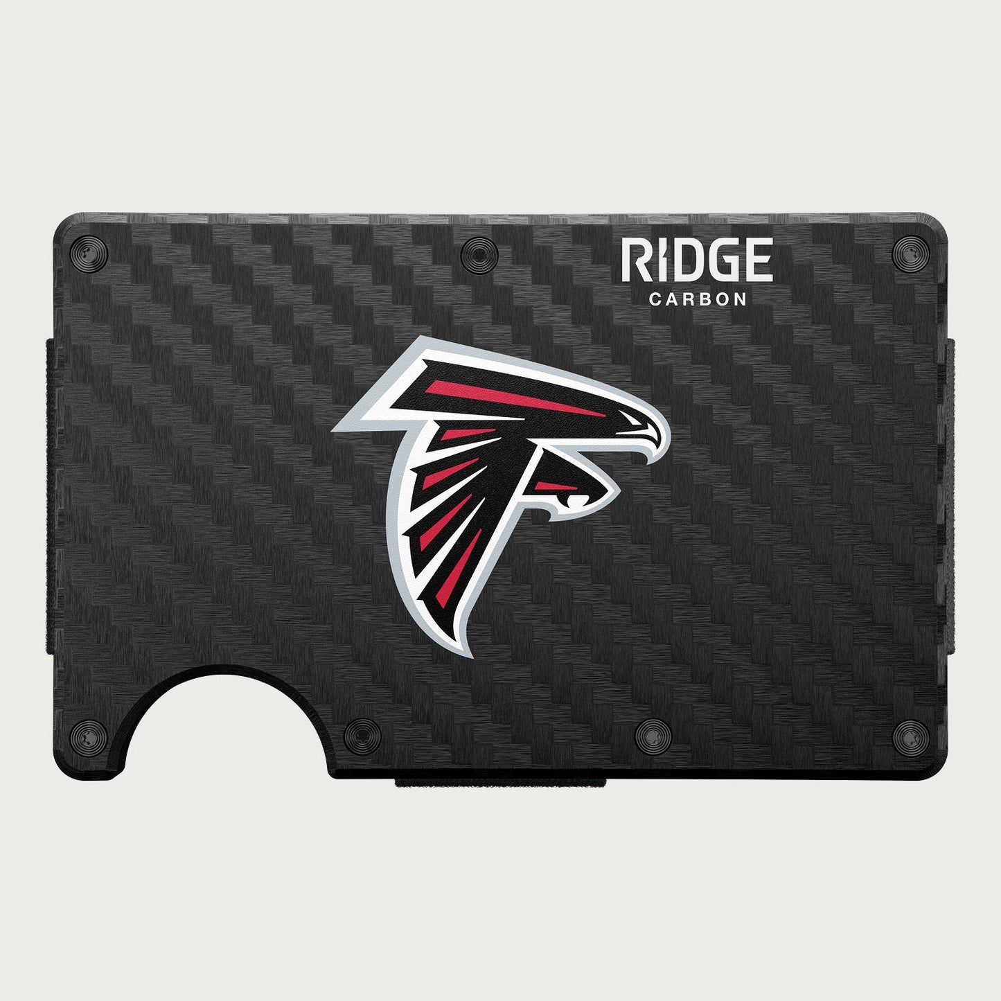 Ridge Wallet - Atlanta Falcons - Carbon Fiber 3k