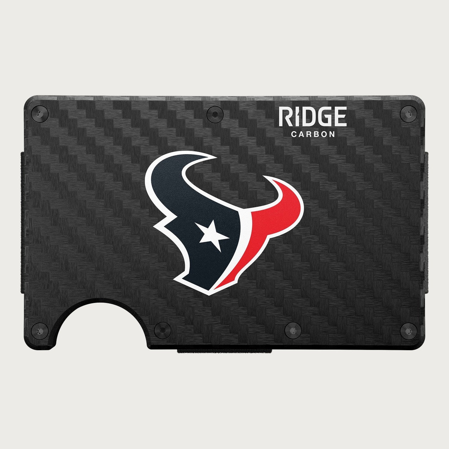Ridge Wallet - Houston Texans - Carbon Fiber 3k