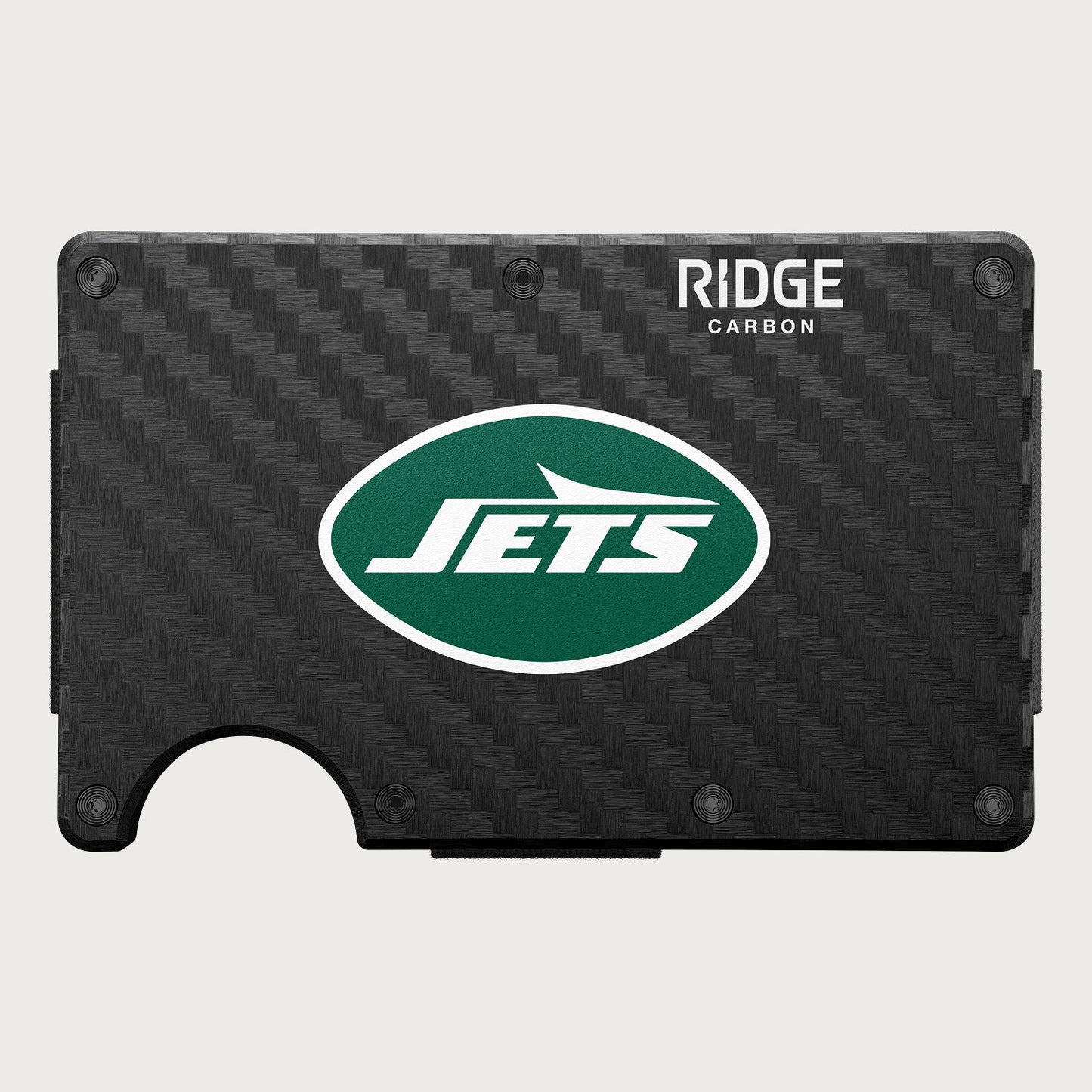 Ridge Wallet - New York Jets - Carbon Fiber 3k