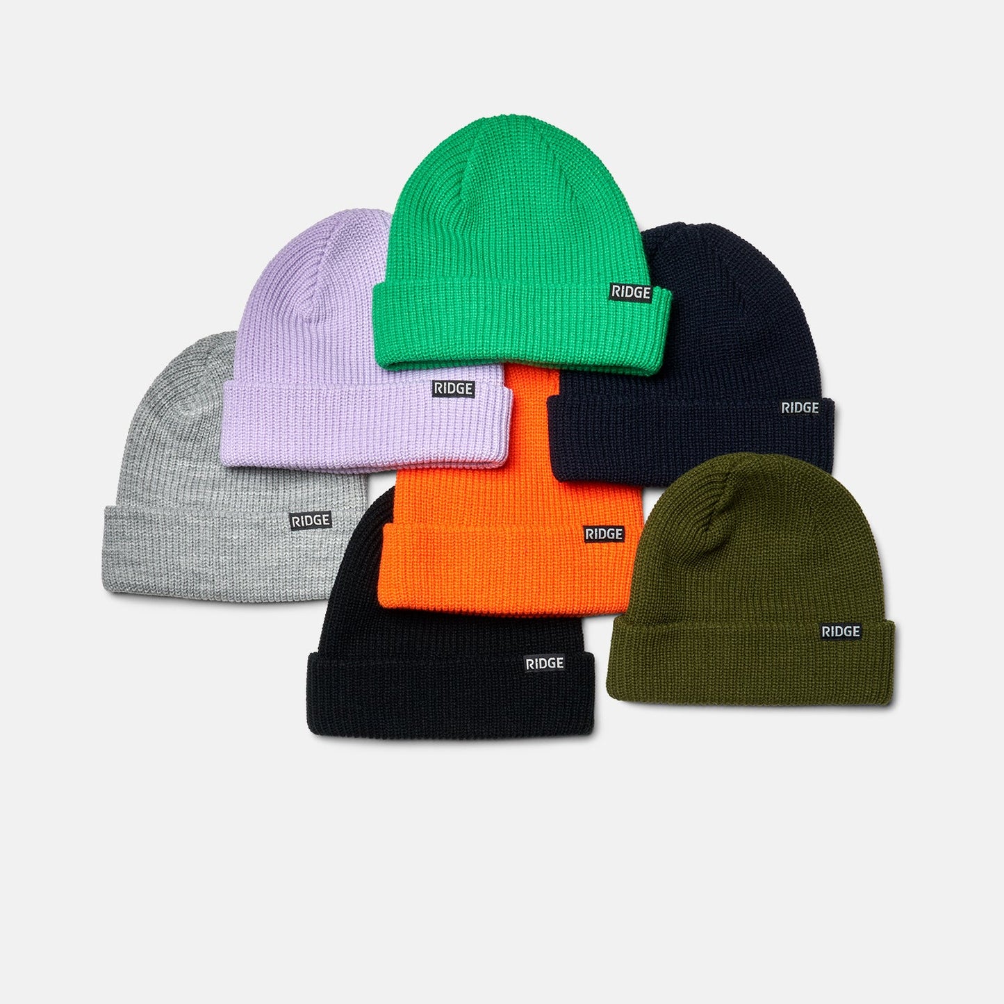 Ridge Classic Cuffed Beanie - Matte Olive
