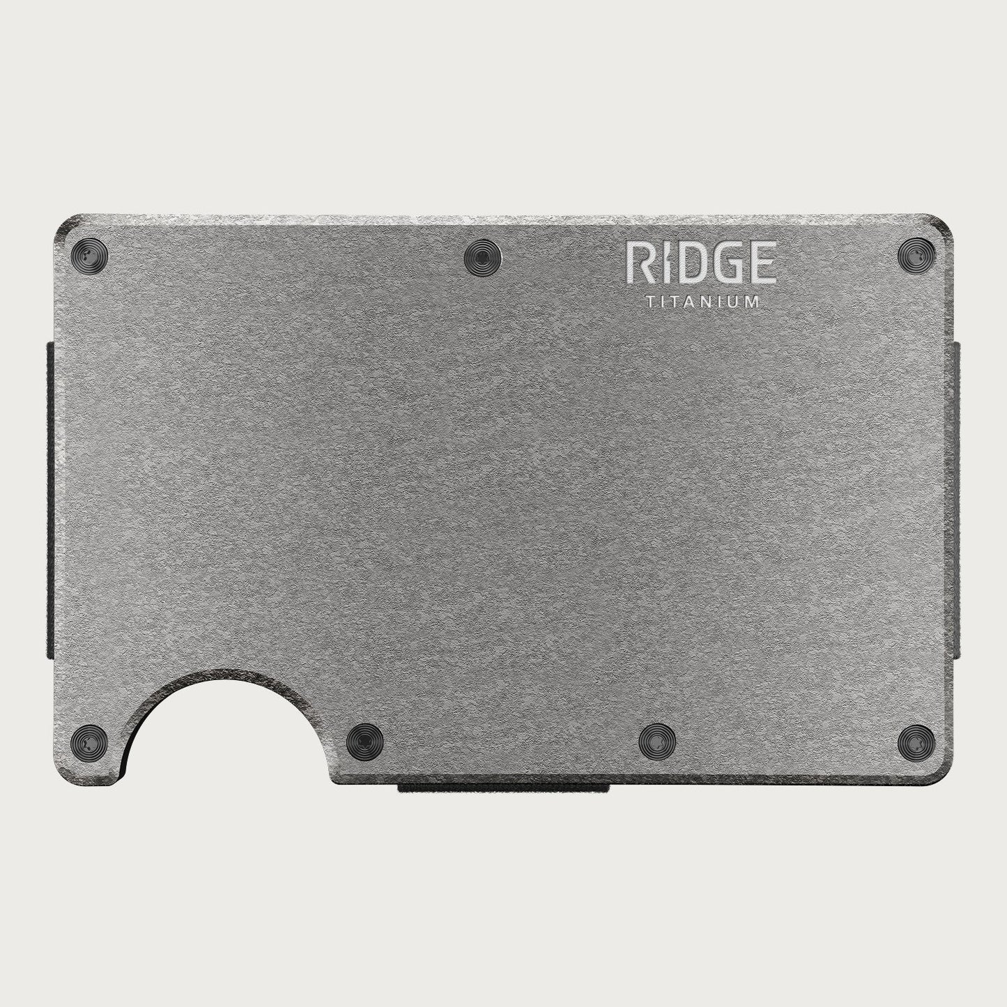 Ridge Wallet - Stonewashed Titanium