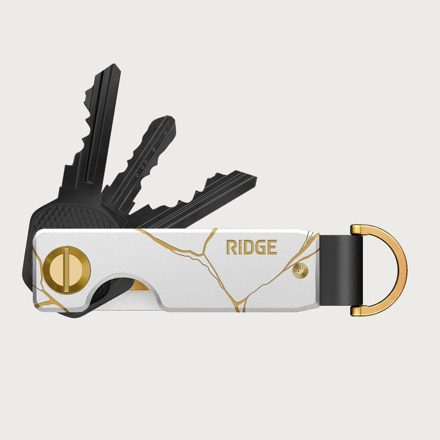 Ridge KeyCase - Kintsugi - White