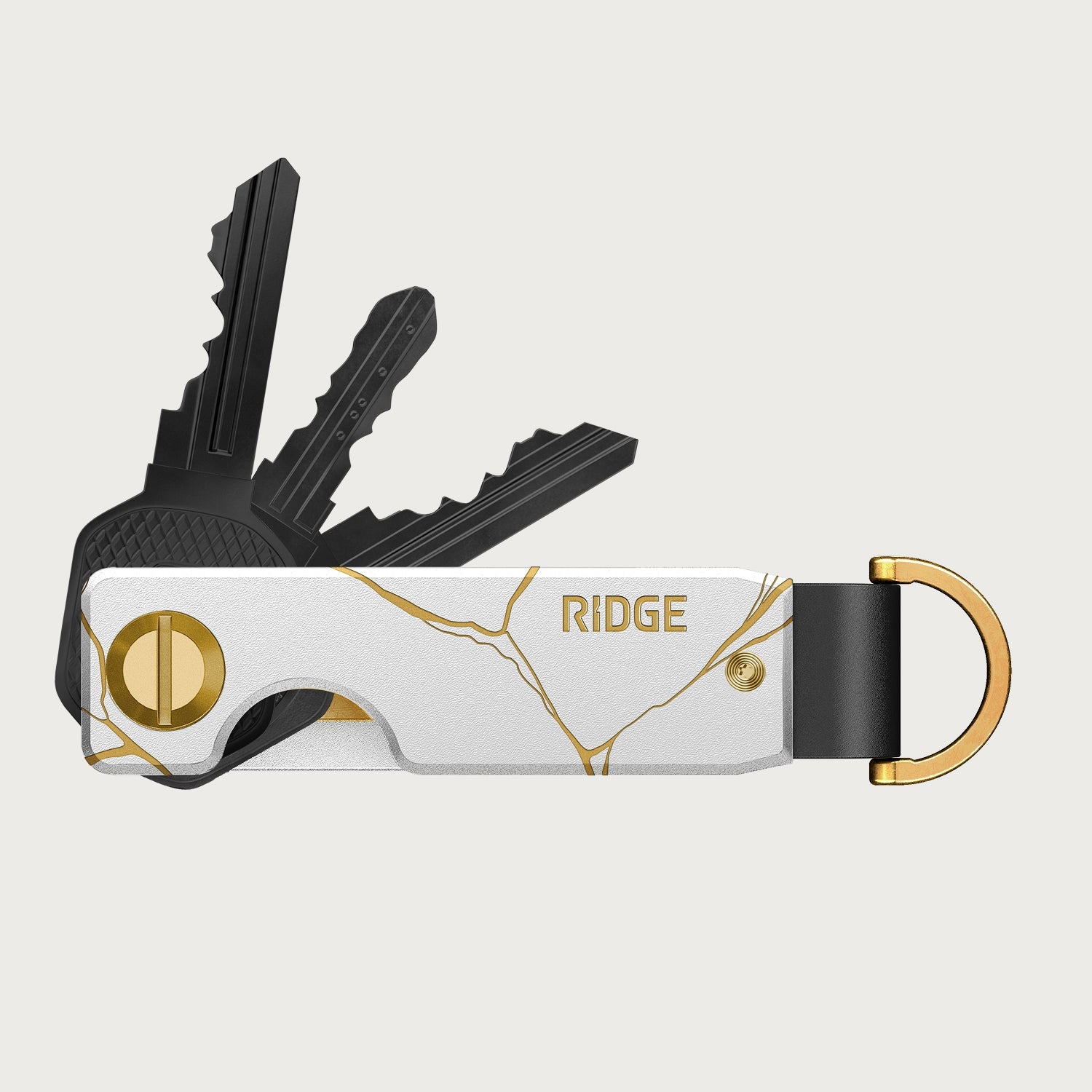 Ridge KeyCase - Kintsugi - White