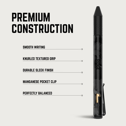 Ridge Bolt Action Pen - Matte Olive
