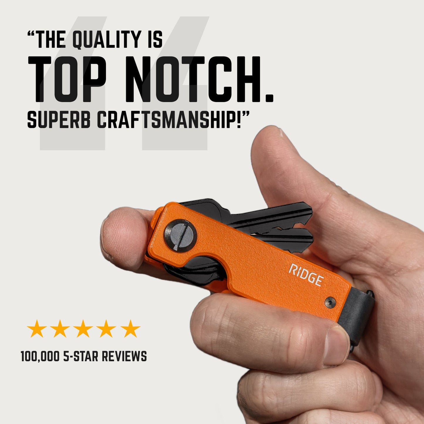 Ridge KeyCase - 24K Gold